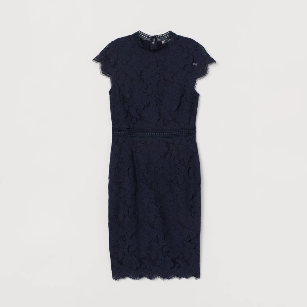 H&M- Navy Lace Dress